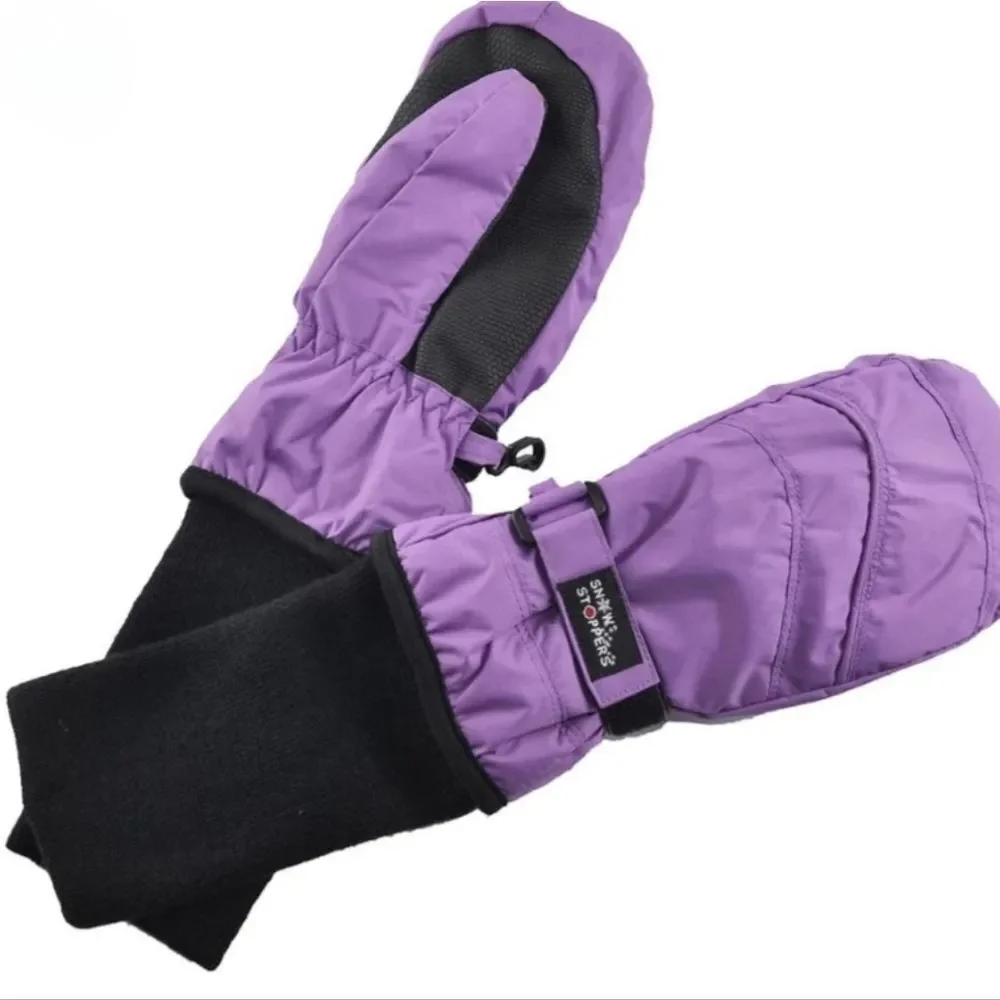 SnowStoppers® Kids Purple Waterproof Long Cuff Winter Thinsulate™ Mittens